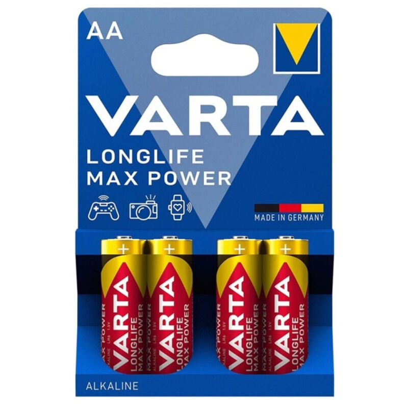 Pilas AA LR6 de alta capacidad, duraderas y fiables, pack de 4 VARTA