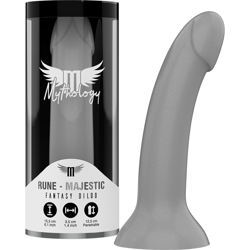 MYTHOLOGY Rune Majestic Dildo S, plateado