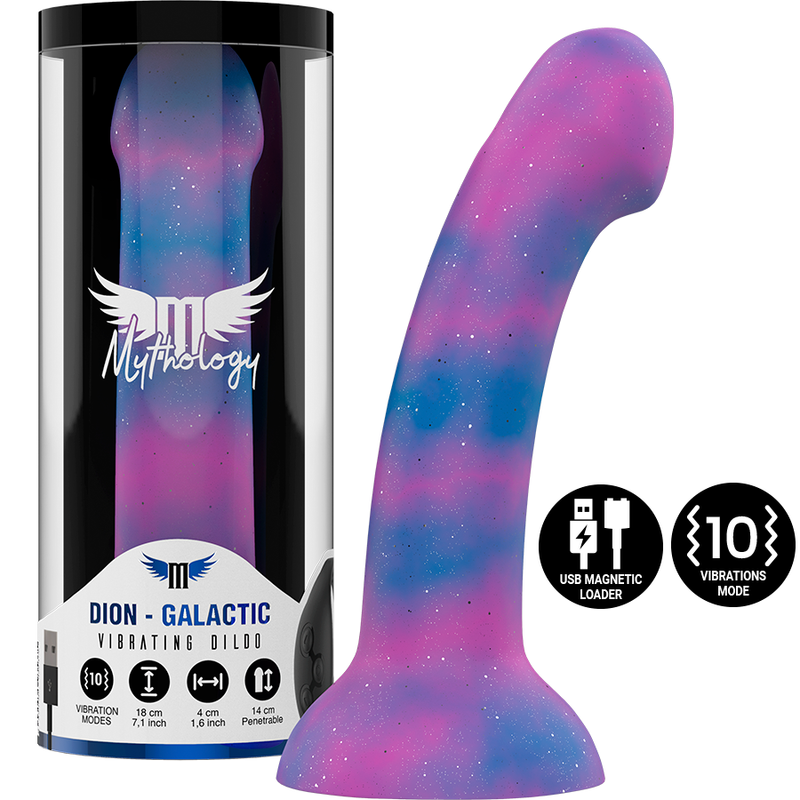 Dildo vibrador de silicona para el punto G, 18 cm, para una estimulación intensa MYTHOLOGY