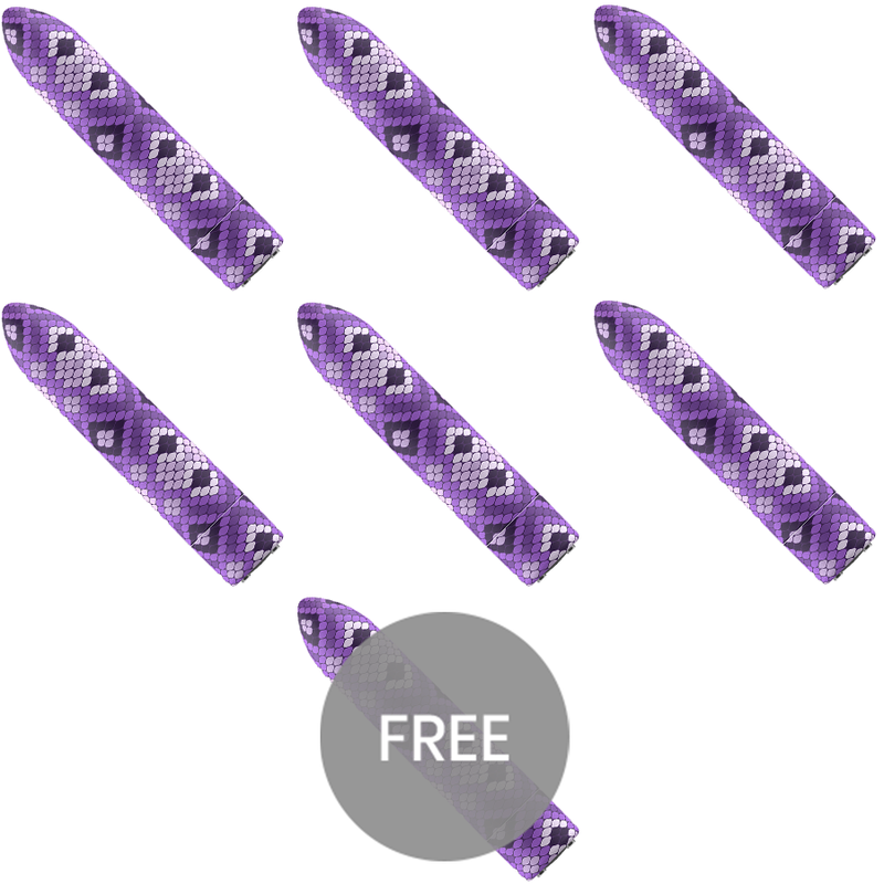 Mini vibrador con 10 intensidades y carga magnética para viajes VIÑETAS PERSONALIZADAS