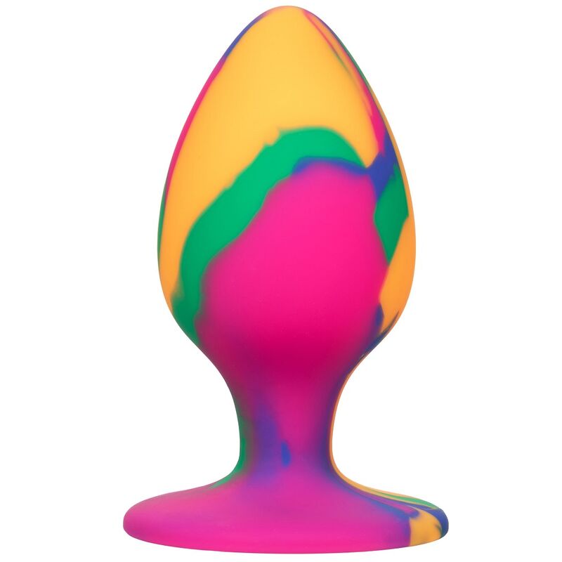 CalExotics Cheeky Tie Dye plug anal con ventosa
