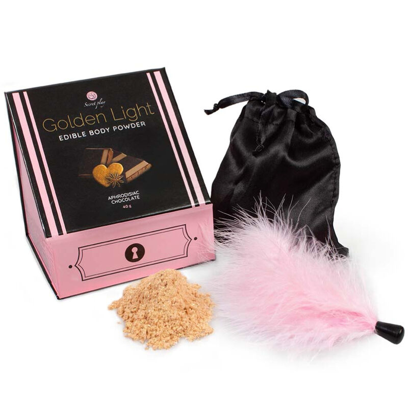 Kit SECRETPLAY Golden Light con polvo de chocolate comestible
