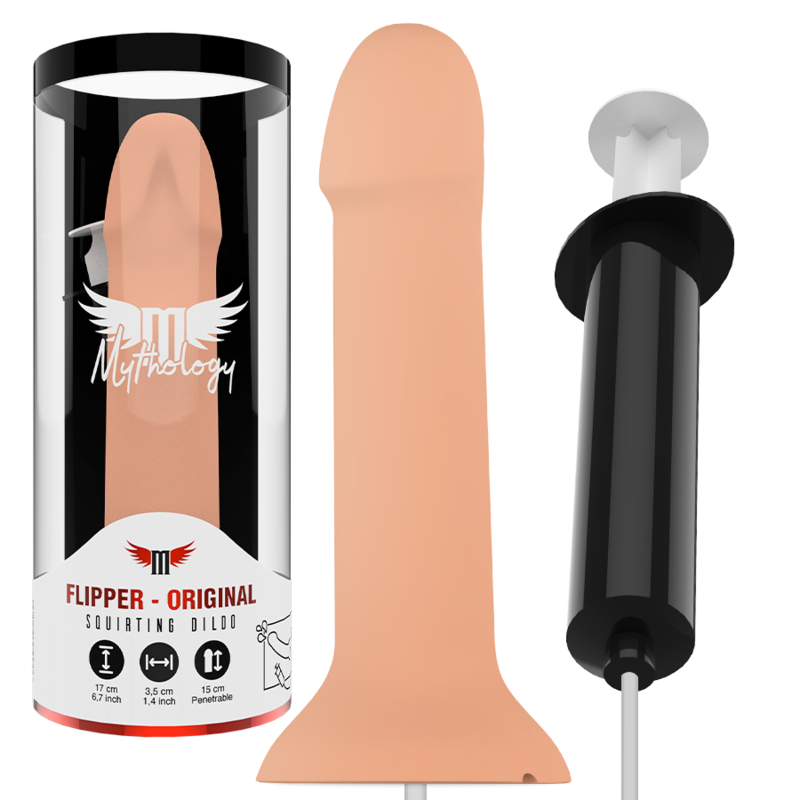 Dildo MYTHOLOGY Flipper Original con función de eyaculación, talla M