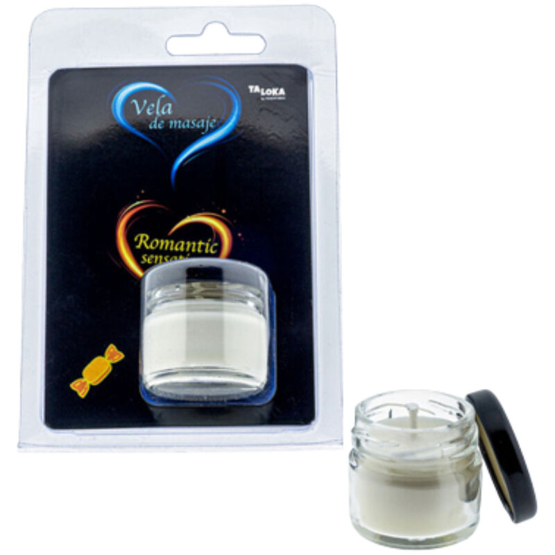 Vela de masaje TALOKA con aroma a caramelo, 30 ml