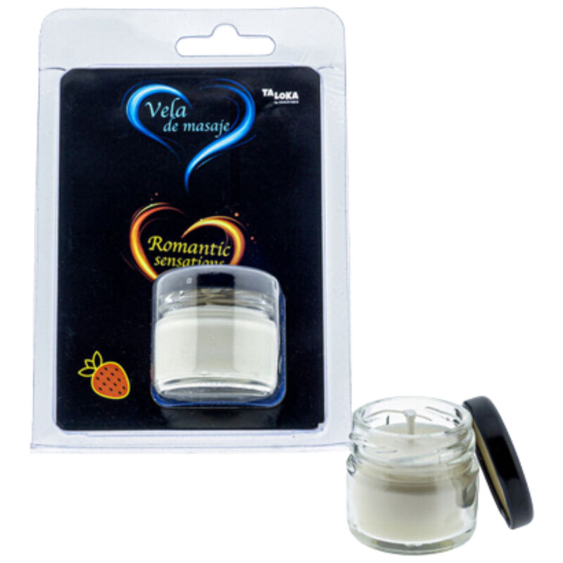 Vela de masaje TALOKA con aroma a fresa, 30 ml