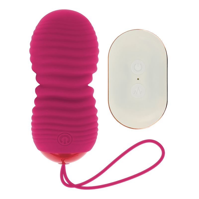 Huevo vibrador OHMAMA con mando a distancia, rosa