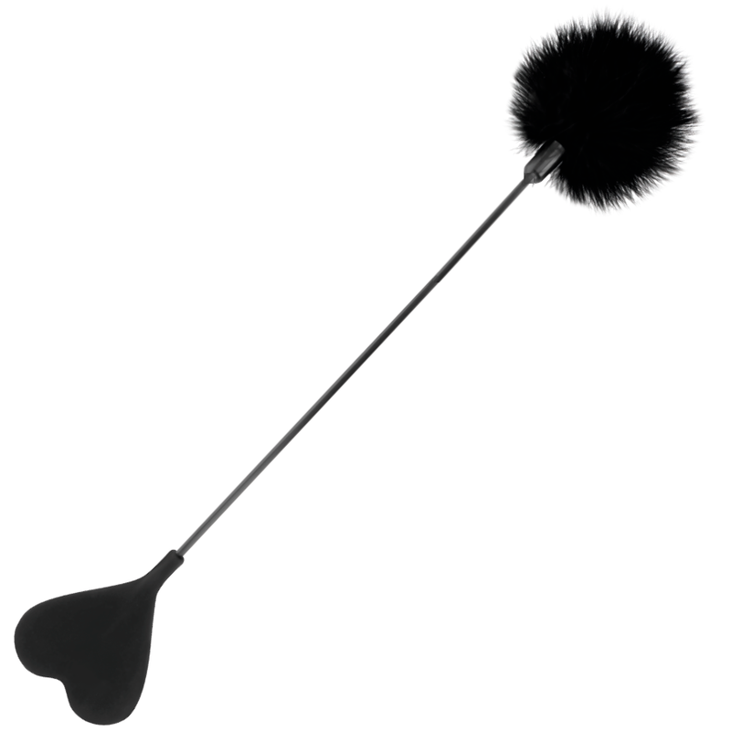 Látigo de plumas DARKNESS Black Love, 40 cm