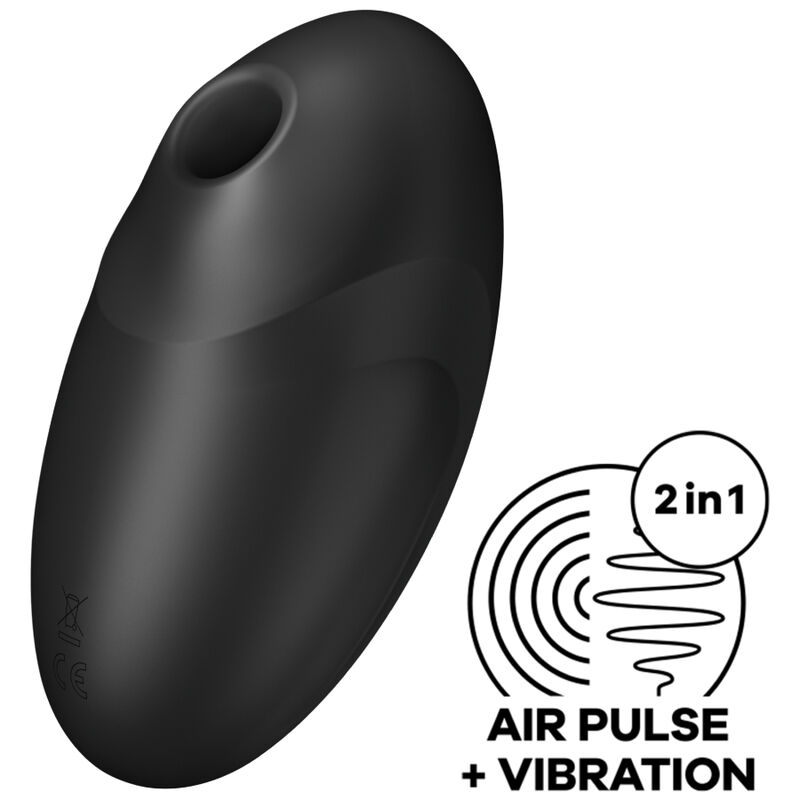 Vibrador de clítoris y estimulador por pulsos de aire con vibración, impermeable, de silicona SATISFYER