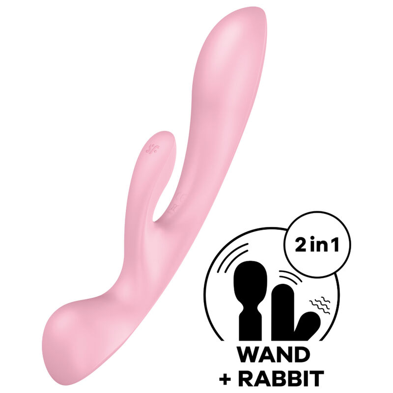 Vibrador rabbit para punto G y clítoris, 3 motores silenciosos, USB SATISFYER
