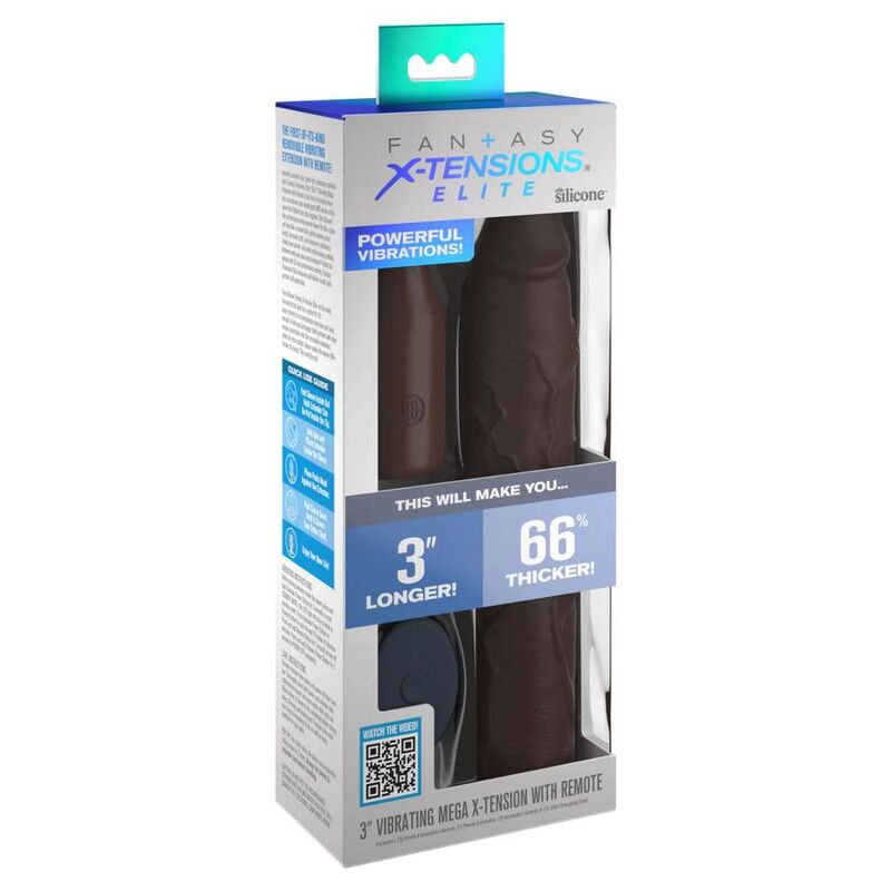 Funda para pene Fantasy X-Tensions con extensión vibratoria