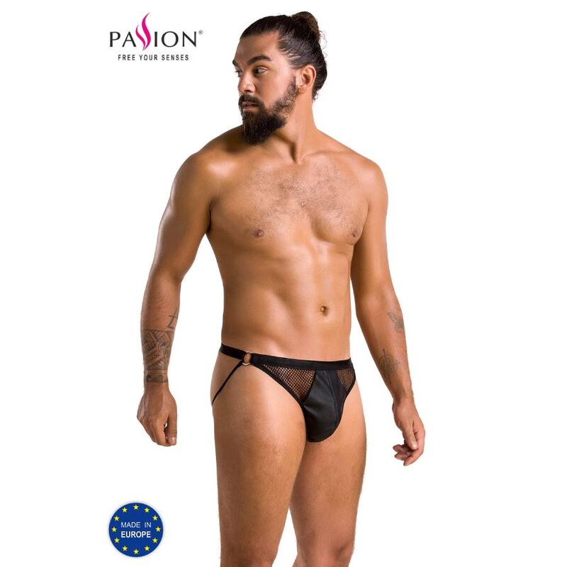 PASSION MEN Luke tanga abierto para hombre, negro, L/XL