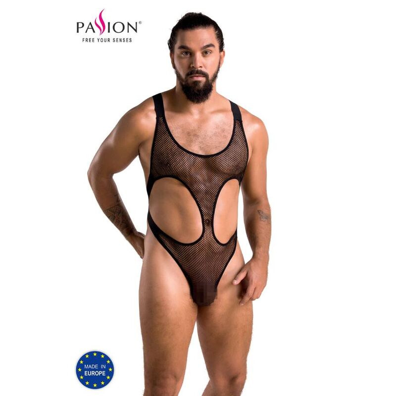 Body de lencería PASSION MEN Leon, negro, L/XL