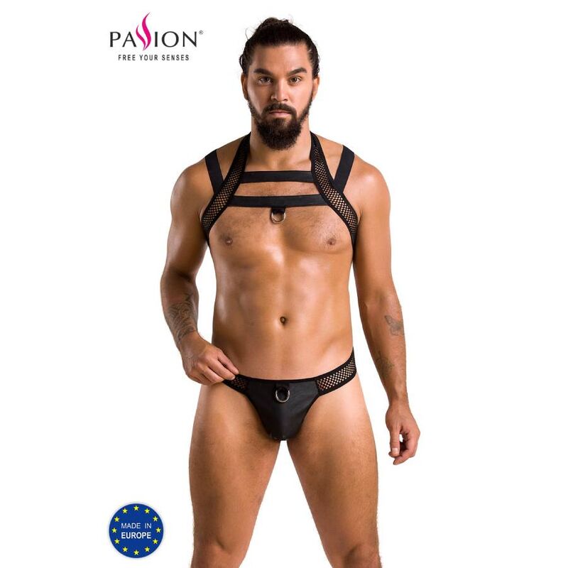 Conjunto de lencería masculina PASSION Jacob en negro