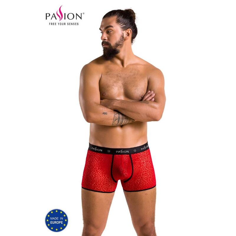 Boxer rojos de tejido elástico para una comodidad óptima PASSION