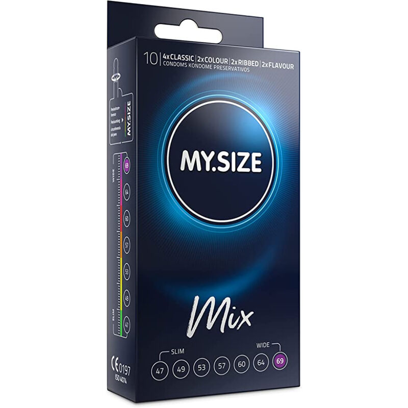 Preservativos MY.SIZE MIX de 69 mm, 10 unidades