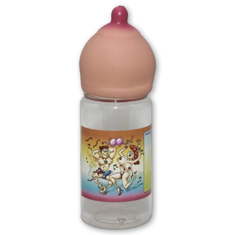 Botella con forma de pecho Diablo Picante, 360 ml