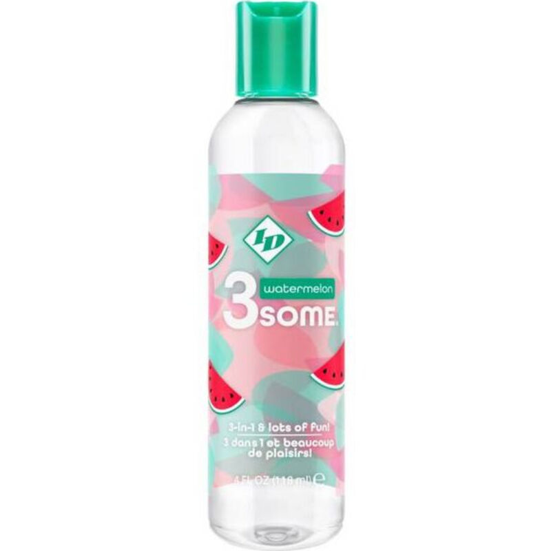 ID 3SOME lubricante con sabor a sandía, 4 fl oz