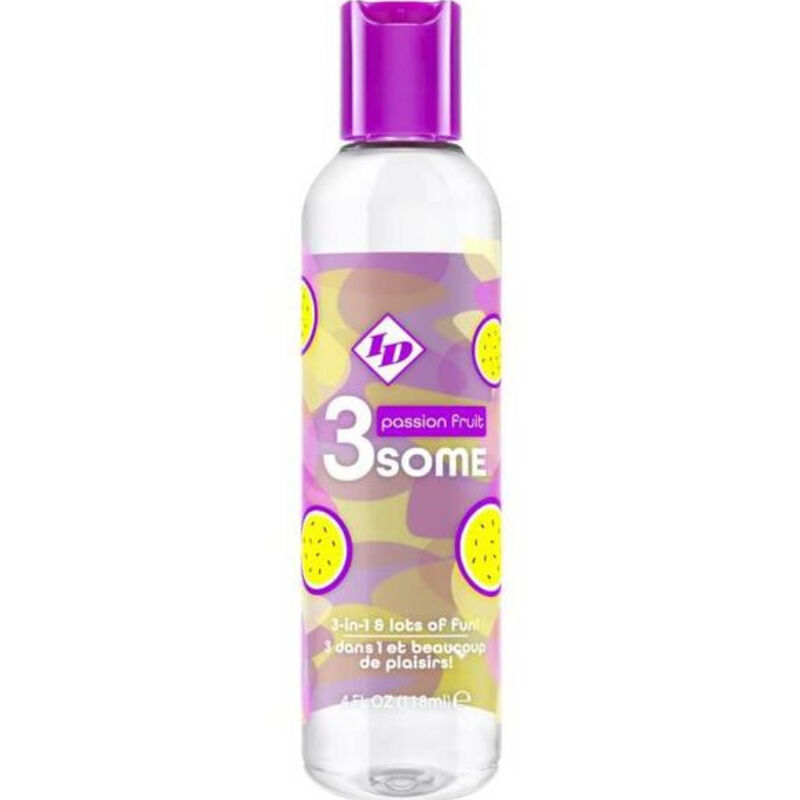 Gel lubricante ID 3SOME con sabor a fruta de la pasión