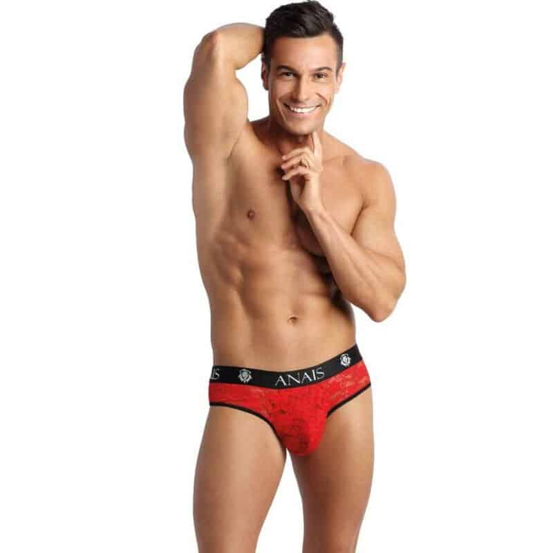 Tanga rojo de encaje para hombre con ajuste cómodo | ANAIS LUXURY LINGERIE