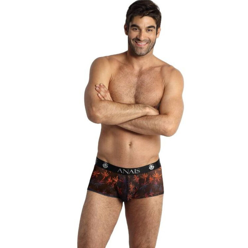 Bóxer deportivo de tul con estampado tropical y pernera más larga ANAIS
