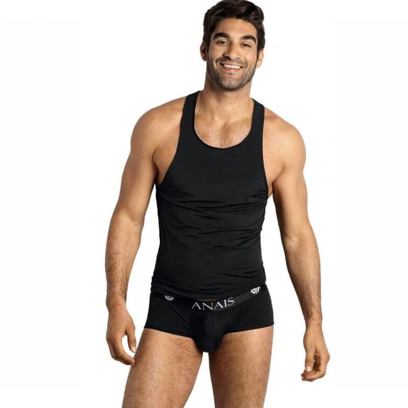 Top ajustado para hombre de microfibra suave, color petróleo, talla S ANAIS