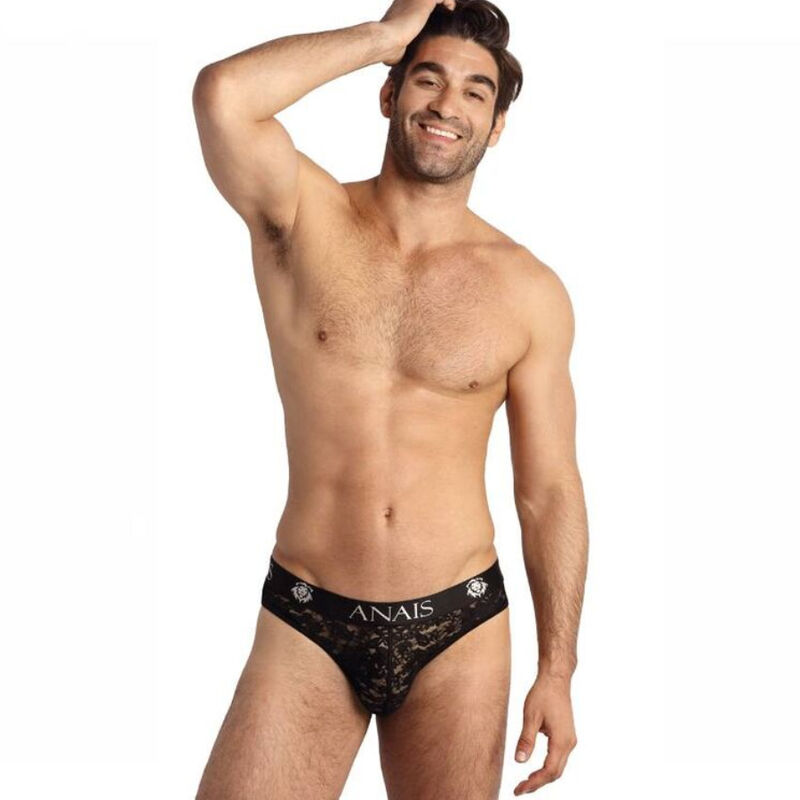 Slip sexy para hombre de encaje floral, cómodo y elástico ANAIS