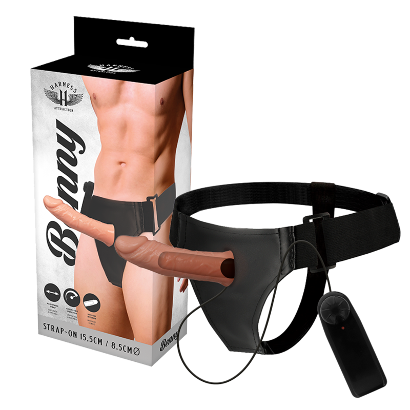 Extensor de pene Harness Attraction Benny con arnés y vibrador