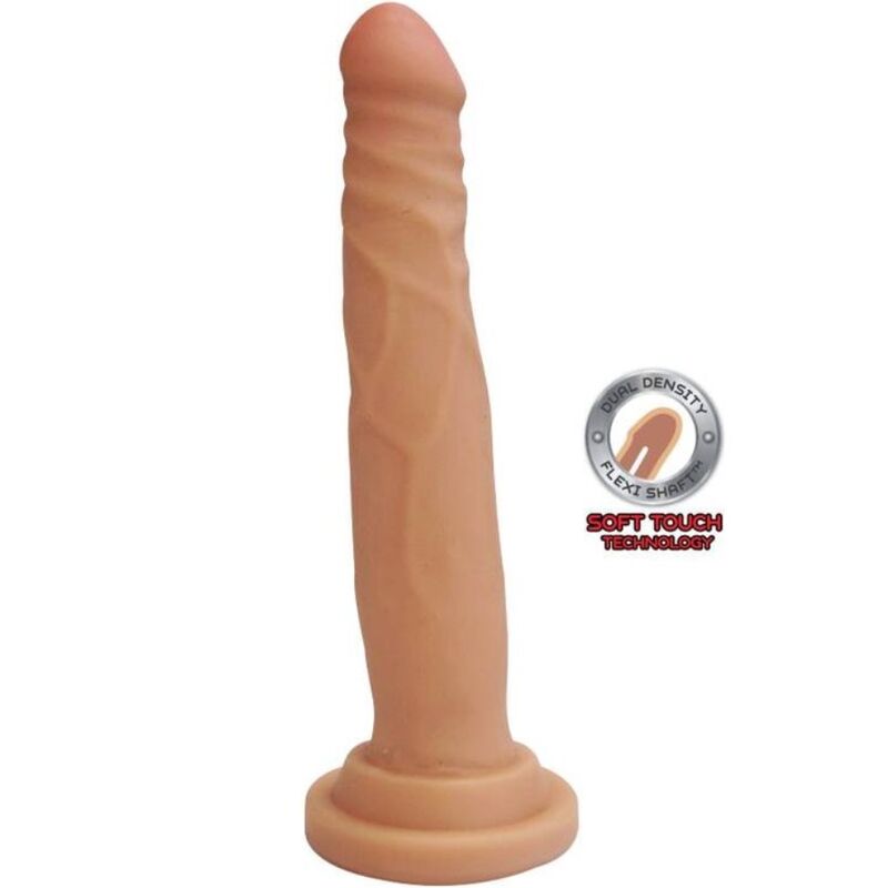 Dildo GET REAL Dual Density de 19 cm con ventosa
