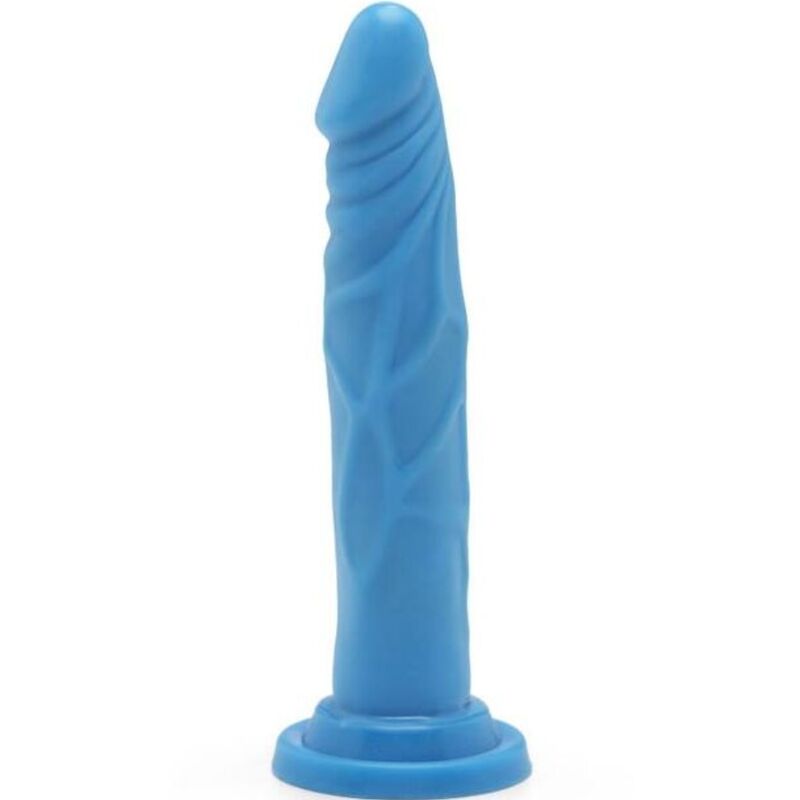 Dildo GET REAL Happy Dicks azul, 19 cm