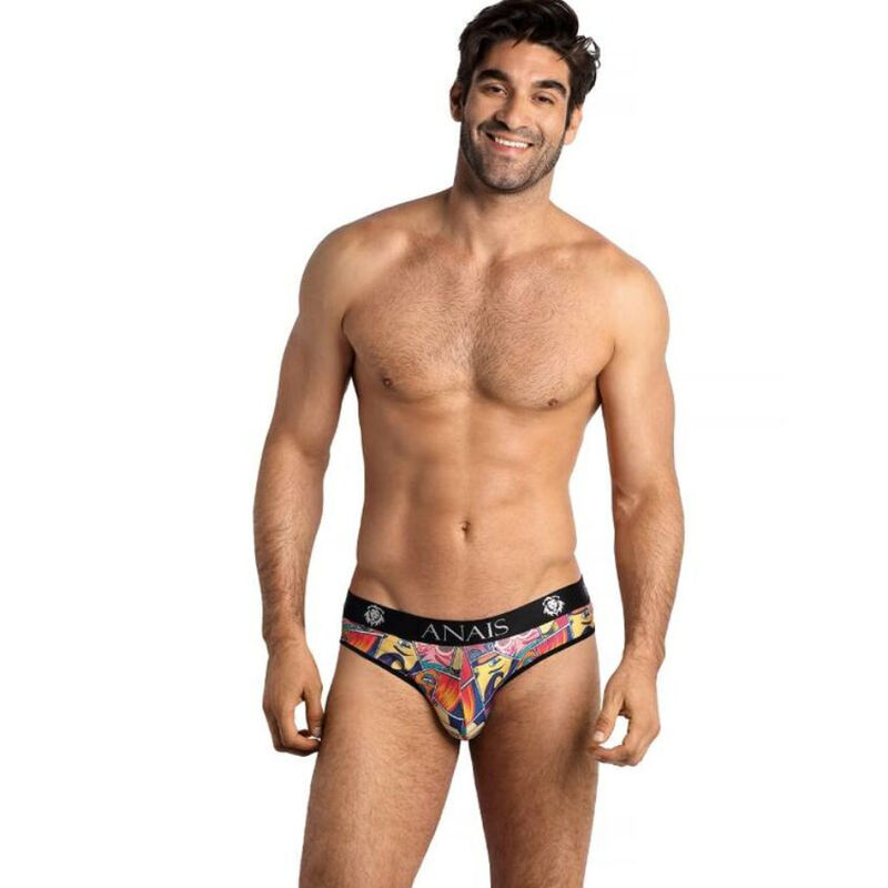 Slip para hombre con estampado de cómic en modal, cómodo y ajustado ANAIS