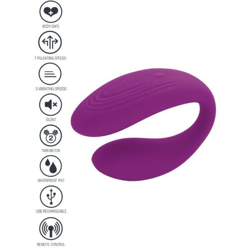 Vibrador para parejas XOCOON Bound Love, lila