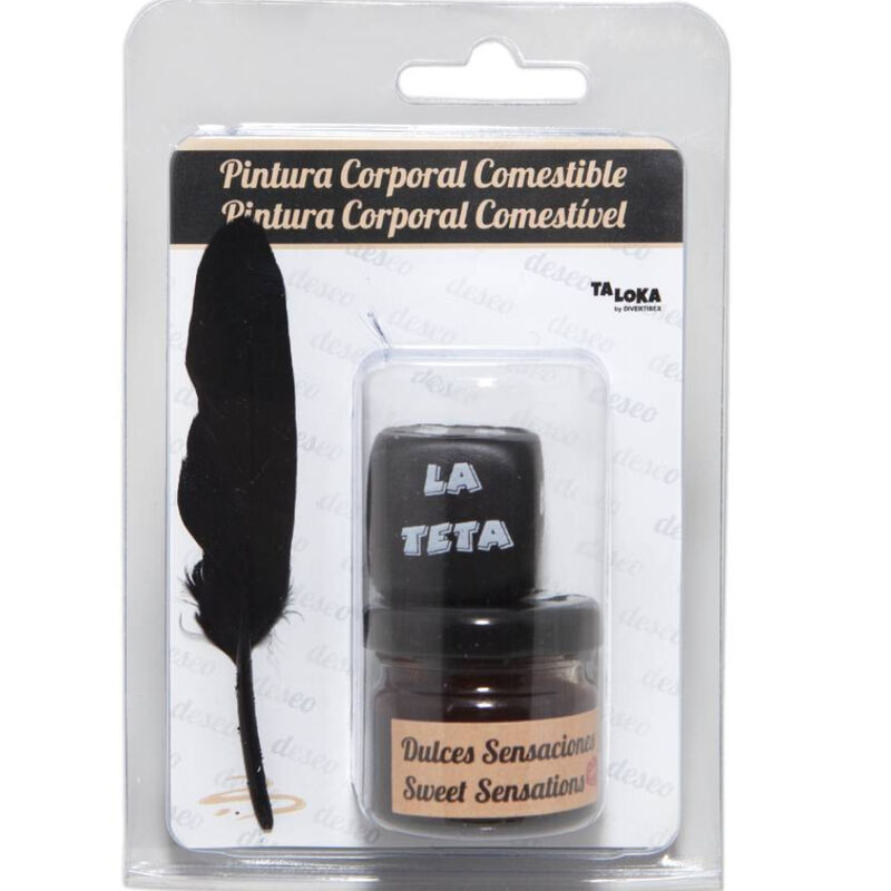 Pintura de chocolate TALOKA con dado con partes del cuerpo, un divertido regalo erótico