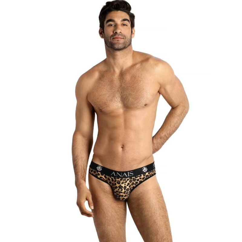 Slip para hombre de microfibra suave con estampado animal, cintura elástica y cómodo ANAIS