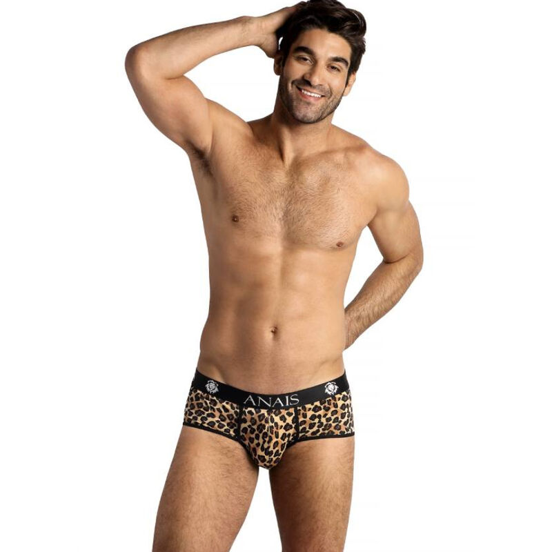 Slip sexy para hombre con estampado animal y cintura elástica cómoda ANAIS