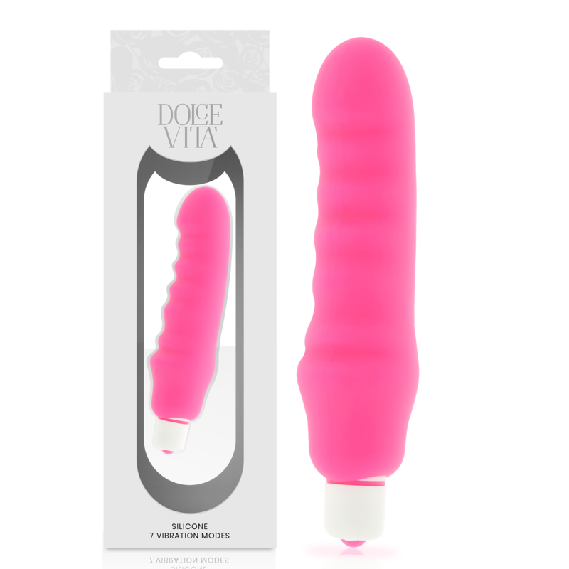 Vibrador de clítoris Dolce Vita Genius de silicona, rosa