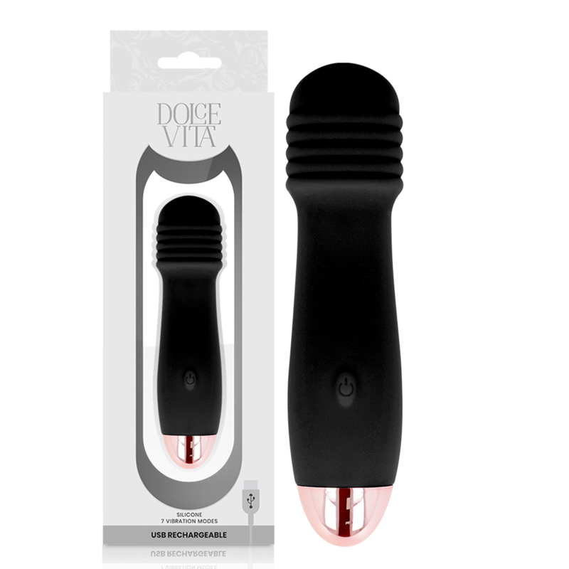 Estimulador de clítoris Dolce Vita Three, negro