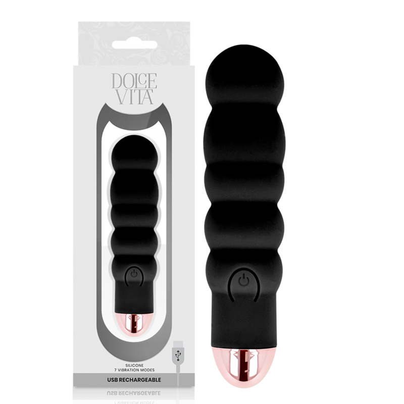 Minivibrador Dolce Vita Six, negro