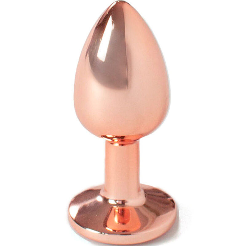 Plug anal SECRETPLAY de aluminio, oro rosa, 7 cm
