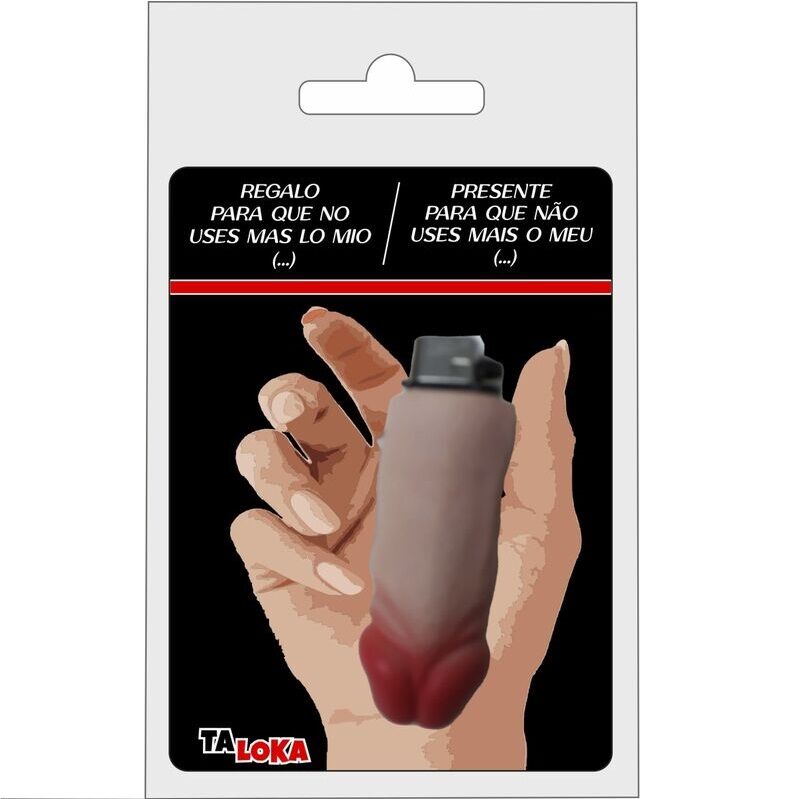 Mechero TALOKA con forma de pene, color piel