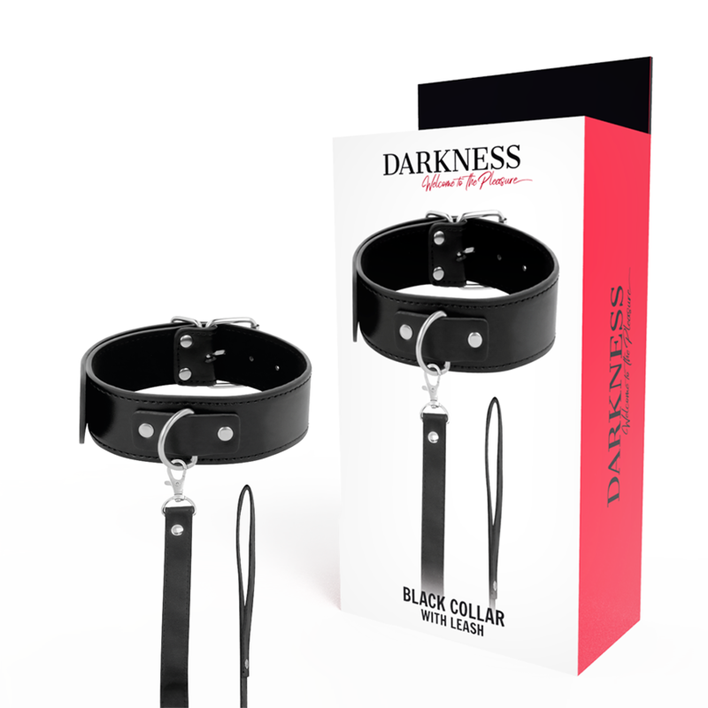 Collar BDSM DARKNESS con cadena y asa de mano