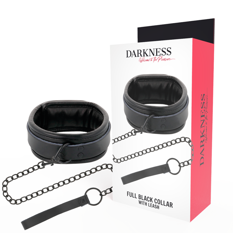 Collar BDSM DARKNESS con cadena