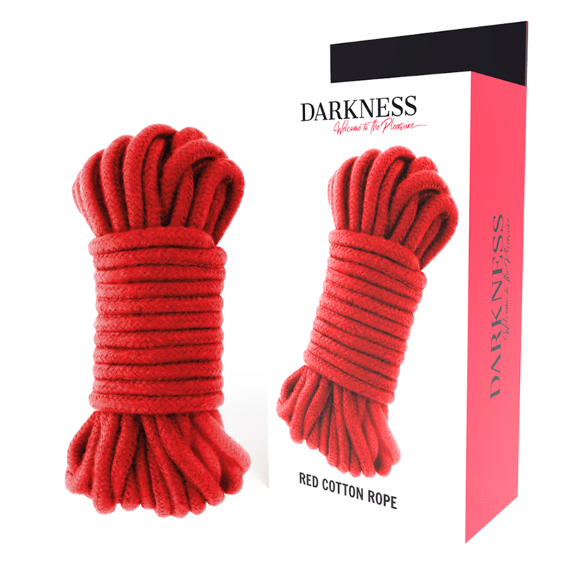 Cuerda roja de algodón para bondage DARKNESS BONDAGE