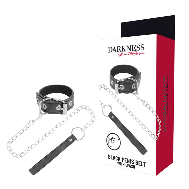 Anillo para el pene DARKNESS BONDAGE con cadena