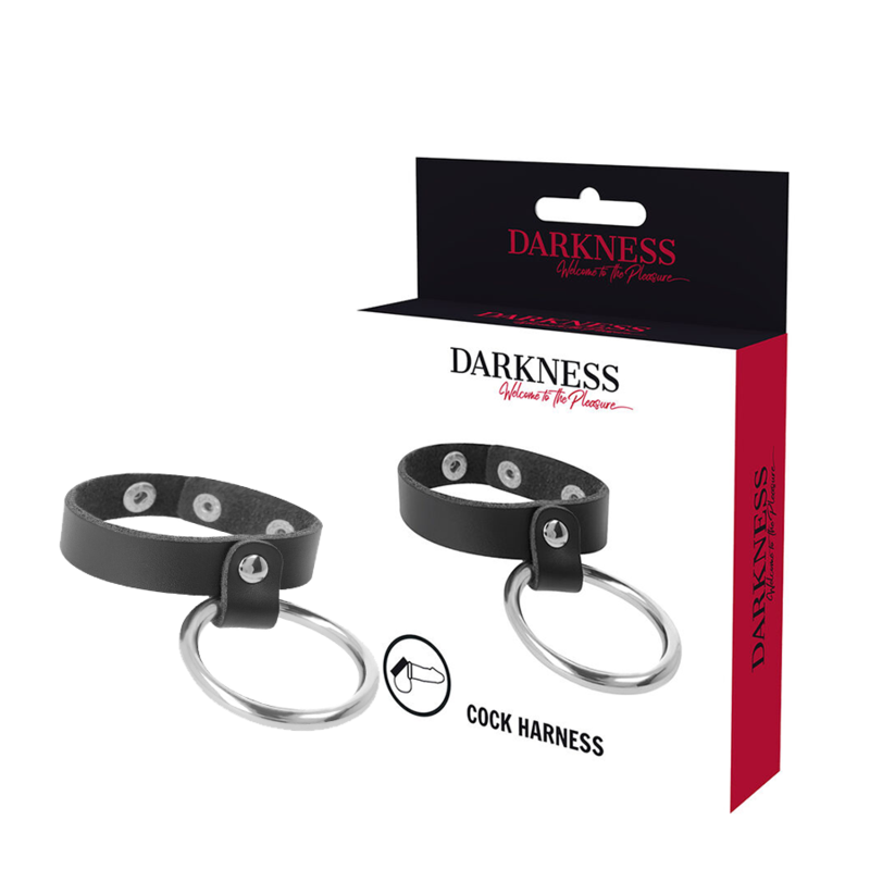 Anillo para pene y testículos DARKNESS sin vibración