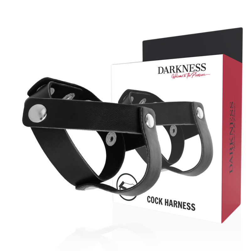 Anillo DARKNESS SENSATIONS sin vibración para el pene y los testículos