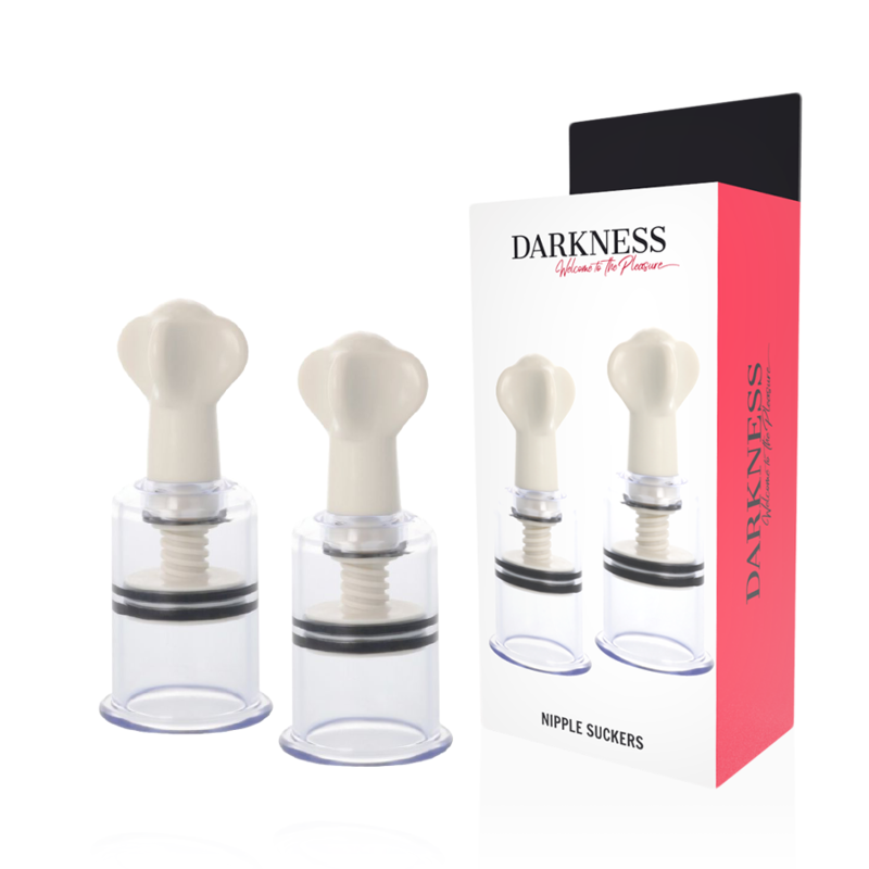 Succionadores de pezones DARKNESS SENSATIONS, 2 unidades