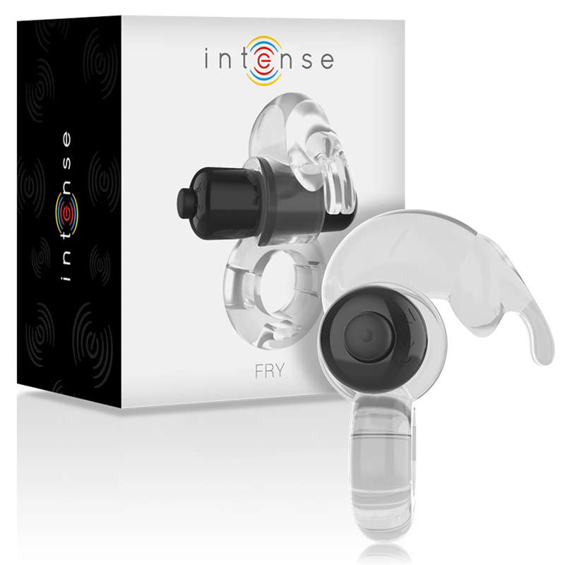 Anillo vibrador transparente para el pene INTENSE FRY
