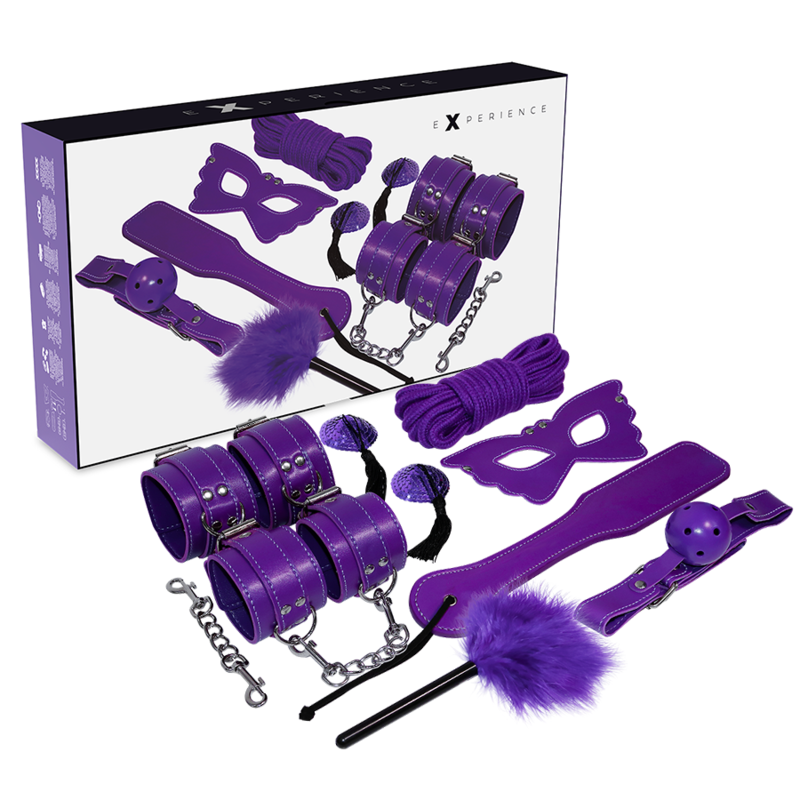 Set BDSM EXPERIENCE Purple Series de 8 piezas