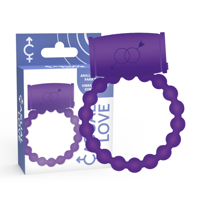 Anillo para el pene vibrador CASUAL LOVE 25, violeta