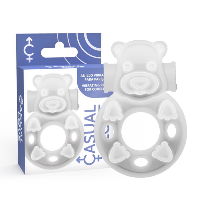 Anillo vibrador transparente para el pene CASUAL LOVE Ring 26